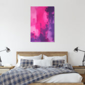 Echo's van Magenta Canvas Afdruk (Insitu (Slaapkamer))