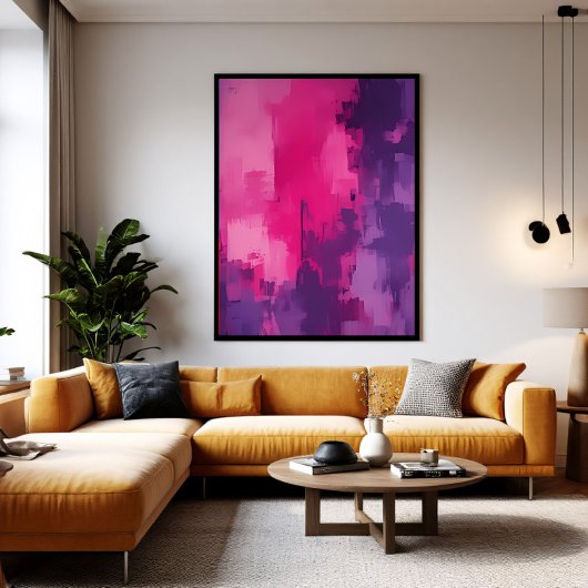 Echo's van Magenta Canvas Afdruk
