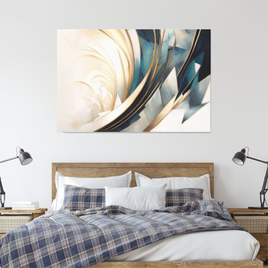 Echo's van Oneindigheid Canvas Afdruk (Insitu (Slaapkamer))