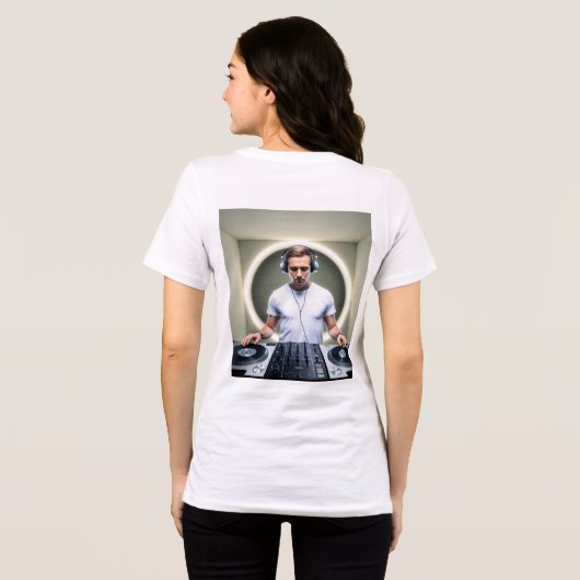 Echo's van Stilte – De Void DJ Tri-Blend Shirt (Achterkant volledig)