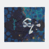 Echo's van Stilte: Een Viool's Lied van Genezing Fleece Deken (Voorkant (Horizontaal))