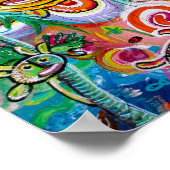 Echo's van Taino en Eenheid van Licht & Geluk Poster (Hoek)