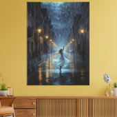 Echo's van vreugde canvas afdruk (Insitu (Woonkamer))