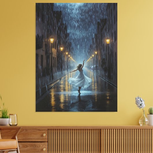 Echo's van vreugde canvas afdruk (Insitu (Woonkamer))