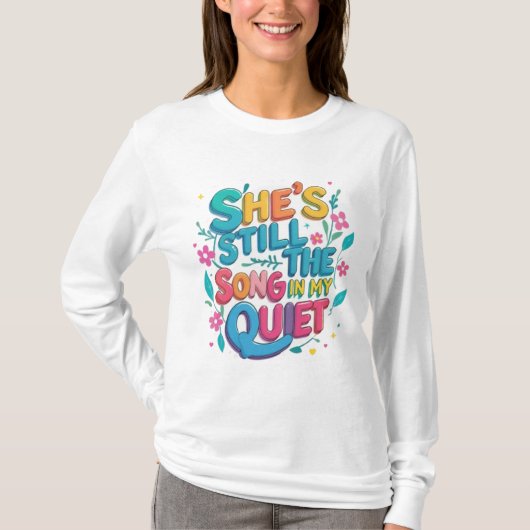 Echo's van vreugde in stilte t-shirt (Voorkant)
