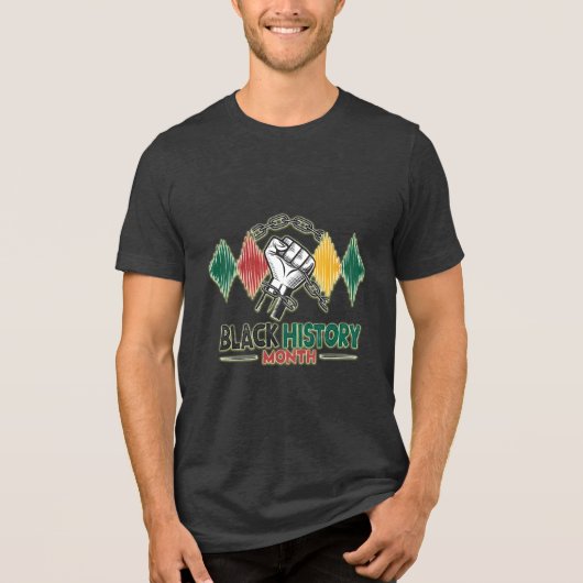 Echo's van vrijheid Tri-Blend shirt (Voorkant)