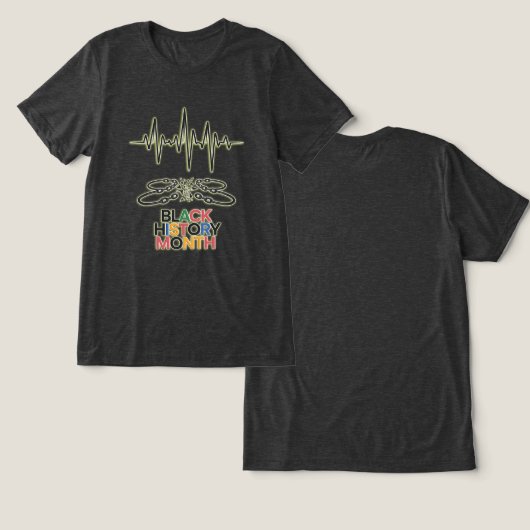 Echo's van vrijheid Tri-Blend shirt (Ontwerp Voorkant & Achterkant)