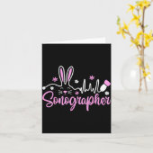 Echoscopist Bunny Pasen Echoscopie Ultrasound Kaart (Gele Bloem)