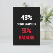 Echoscopist Krachtpatser Kaart (Staand voorkant)