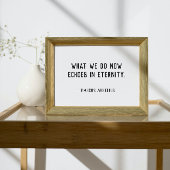 Echoses in het Citaat van de Eroniteit Poster