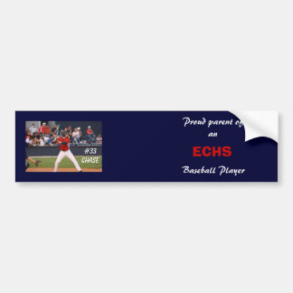 ECHS Baseball Bumpersticker (gepersonaliseerd)