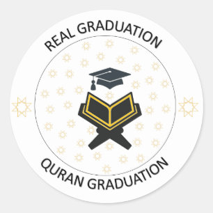 Echt Afstuderen is het Afstuderen van de Koran Ronde Sticker