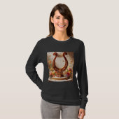 Echt als een Lyre snaarinstrument T-shirt (Voorkant volledig)