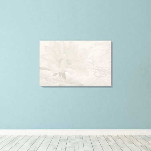 Echt Amazing Dahlia Canvas Afdruk (Insitu (Houten vloer))