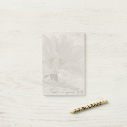 Echt Amazing Dahlia Post-it® Notes (Op bureau)
