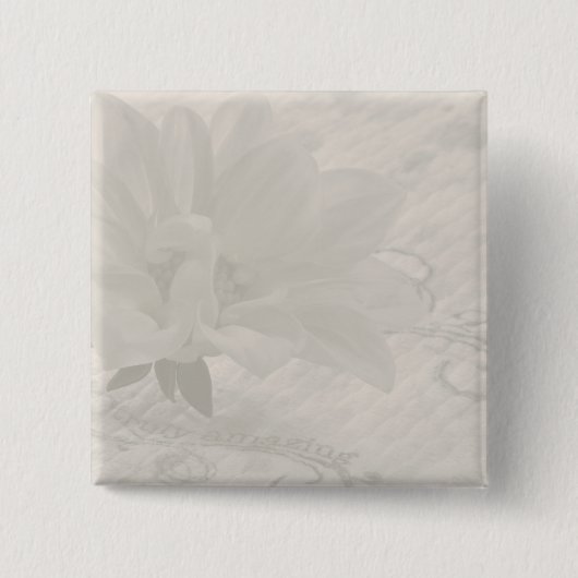 Echt Amazing Dahlia Vierkante Button 5,1 Cm (Voorkant)