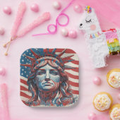 Echt Amerika Papieren Bordje (Feest)