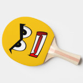 Echt Angry Yellow Emoji Tafeltennisbatje (Zijkant)