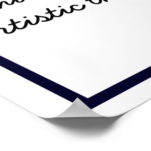 Echt artistiek - Van Gogh citaat - kunstprint Poster (Hoek)