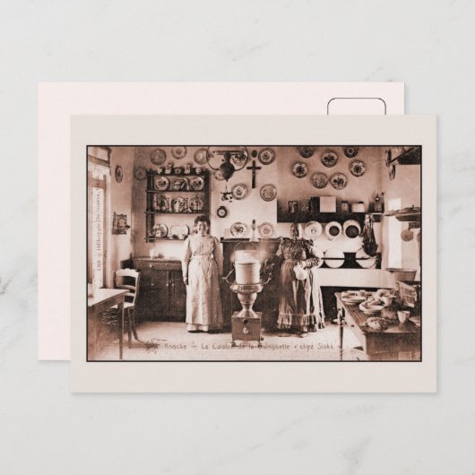  echt Belgisch wafel- en pantserhuis Briefkaart (Voorkant / Achterkant)