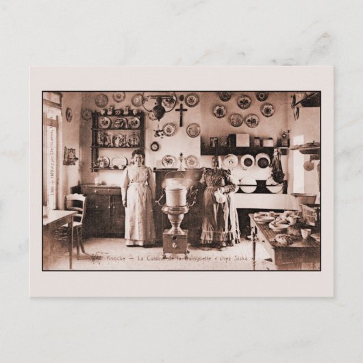  echt Belgisch wafel- en pantserhuis Briefkaart (Voorkant)