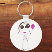 Echt Big Head Girl Sleutelhanger (Voorkant)
