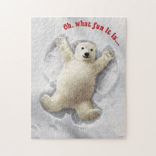 Echt Big Snow Angel Legpuzzel (Verticaal)