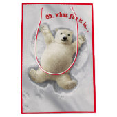 Echt Big Snow Angel Medium Cadeauzakje (Voorkant)