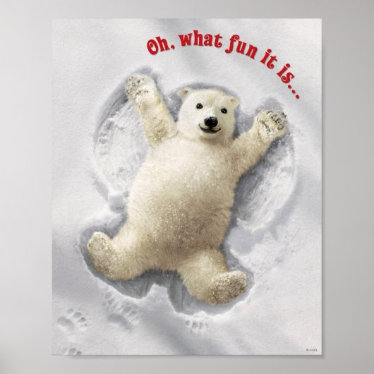 Echt Big Snow Angel Poster (Voorkant)