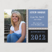 Echt blauw Open Huis Briefkaart (Voorkant)