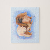 Echt blauwe Pekingees Legpuzzel (Verticaal)