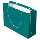 Echt Blauwgroen Groot Cadeauzakje (Achterkant Gekanteld)
