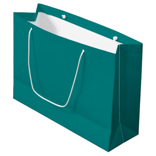 Echt Blauwgroen Groot Cadeauzakje (Voorkant Gekanteld)