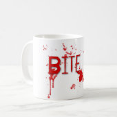 Echt bloed "Bite me" Koffiemok (Voorkant links)