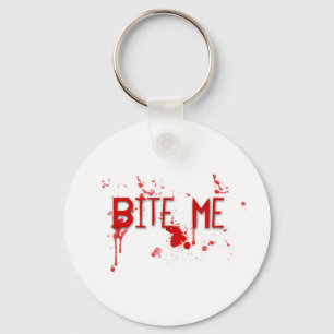 Echt bloed "Bite me" Sleutelhanger