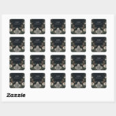 Echt boeiende 70s 80s Courthouse Bruidsfeestje Vierkante Sticker (Vel)
