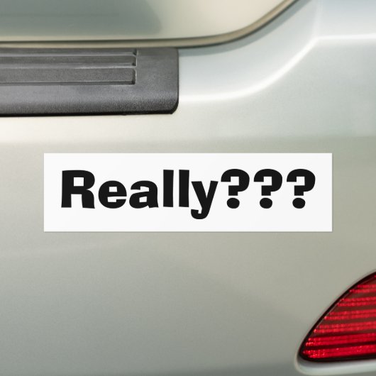 Echt? Bumpersticker (Op auto)