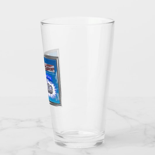 Echt Cool American Paratrooper Flag Glas (Links)