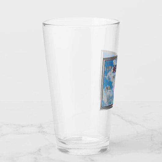 Echt Cool American Paratrooper Flag Glas (Rechts)