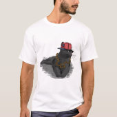 Echt cool buurt zwarte kat t-shirt (Voorkant)