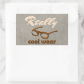 Echt cool Draag betonlook Rechthoekige Sticker (Tas)