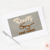 Echt cool Draag betonlook Rechthoekige Sticker (Envelop)