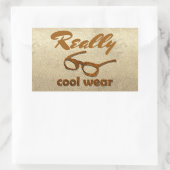 Echt cool Draag glanzende look Rechthoekige Sticker (Tas)