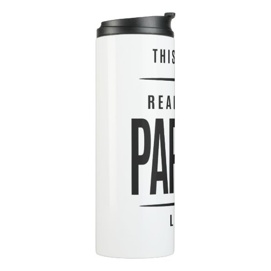 Echt cool pap-pap thermosbeker (Gedraaid links)