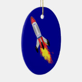 Echt Cool Rocket Keramisch Ornament (Rechts)