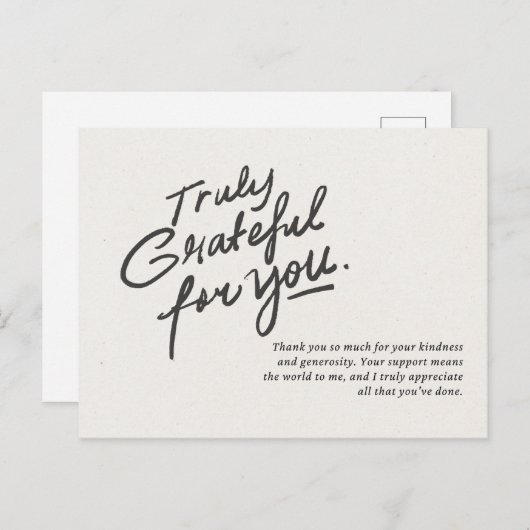 Echt dankbaar voor jou  briefkaart (Voorkant / Achterkant)