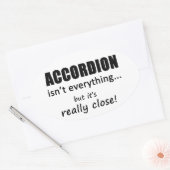 Echt dichtbij Accordion Ovale Sticker (Envelop)