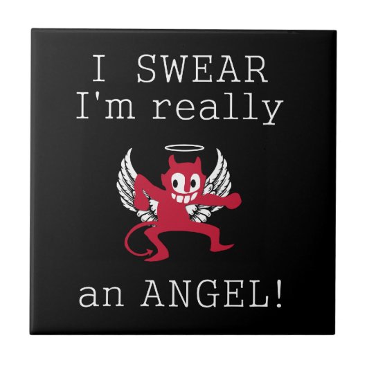 Echt een Angel-tegel Tegeltje (Voorkant)
