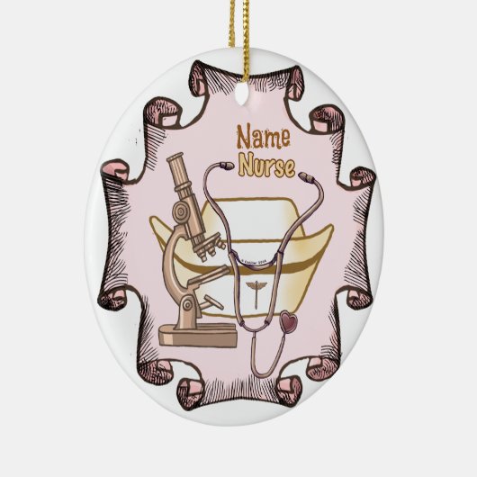 Echt een coole verpleegkundige keramisch ornament (Rechts)
