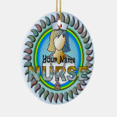 Echt een coole verpleegster keramisch ornament (Rechts)